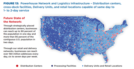 USPS Connect Network Map