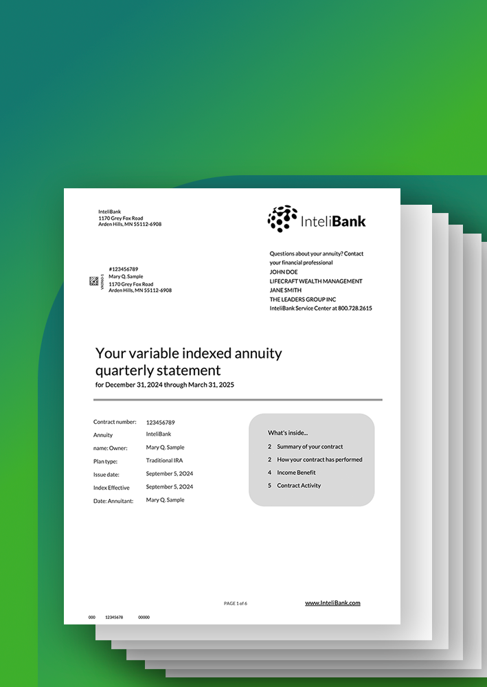 quarterly statement intelibank-box
